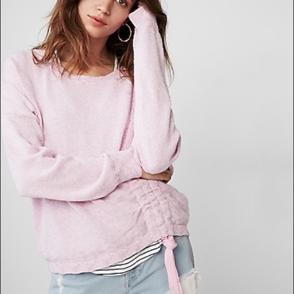 Express Marled Asymmetrical Pullover Sweater - Picture 1 of 6